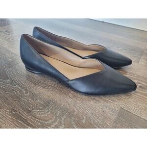 Naturalizer Women's Havana Slip On's Flats Black Leather size 8.5 Wide‎